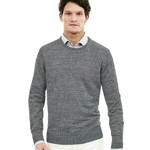 Banana Republic Italian linen sweater grey men's